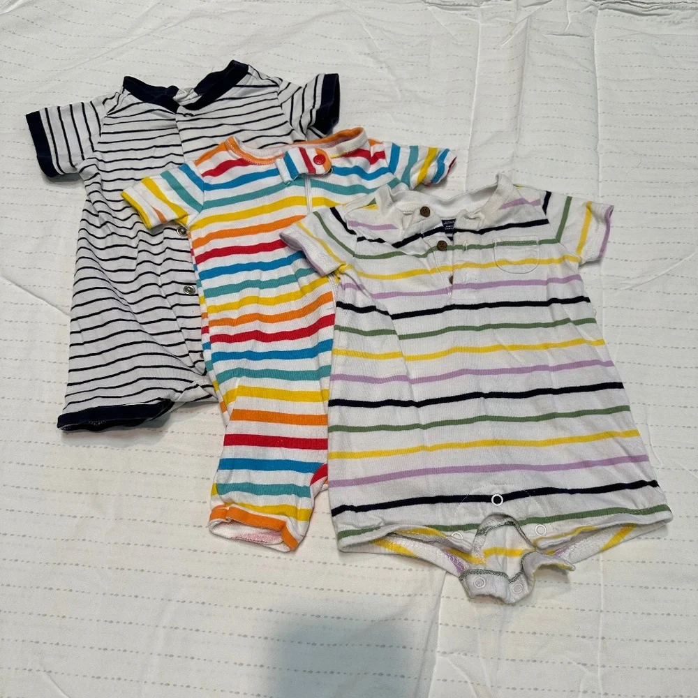 Striped Baby Rompers - Picture 1 of 1